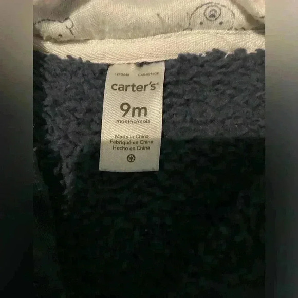 Carter’s Sherpa Bunting Navy Blue 9mo - Picture 5 of 6